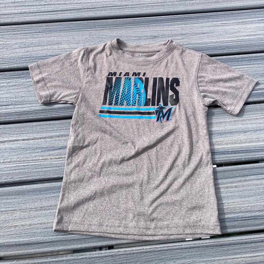NWOT MLB - Miami Marlins Genuine Merchandise Kids T-Shirt - XS